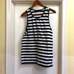 Black and white tank top